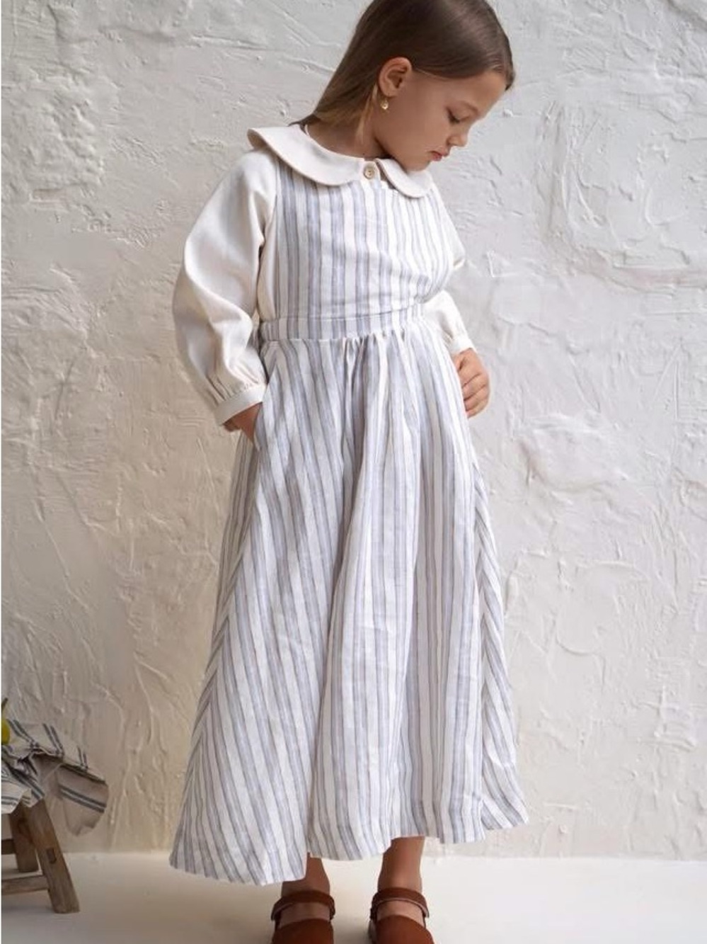 House of Paloma Linen Pinafore Dress - 4y